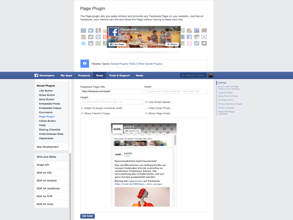 facebook-plugin-einstellungen