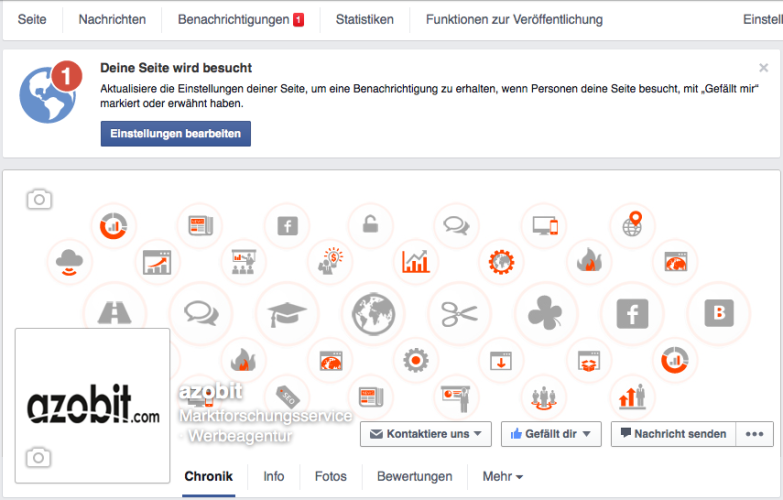 Facebook - Deine Seite wird besucht